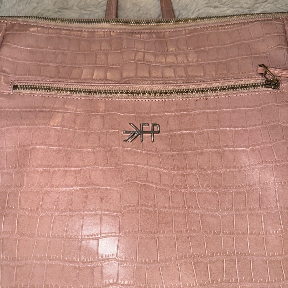 Freshly Picked Pink Croc Minimal Backpack - Picture 3 of 10